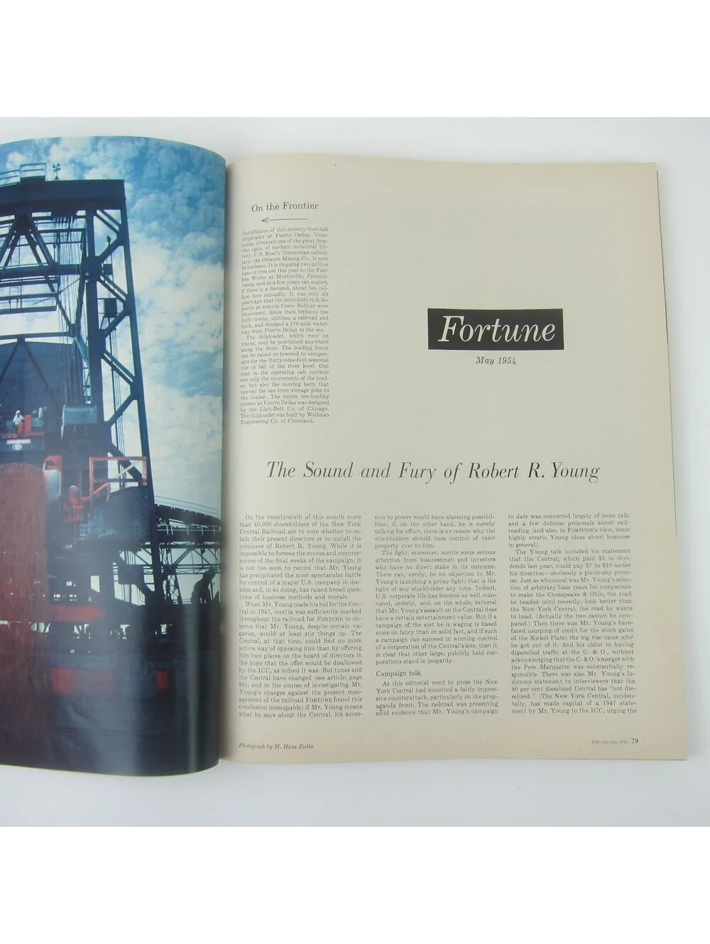 Vintage FORTUNE Magazine May 1954 NY Central Railroad, Bell Telephone, McCarthy